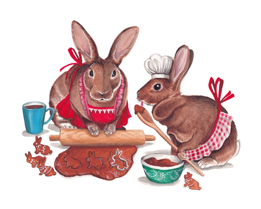 Ginger and Cookie Giclee Print