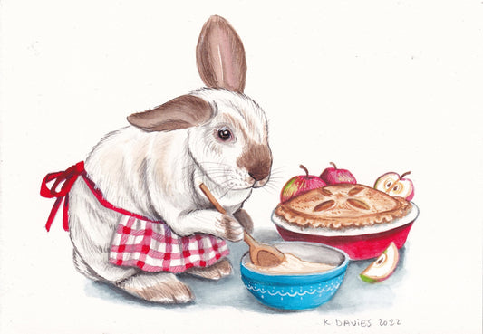 Rumsey baking pies giclee print