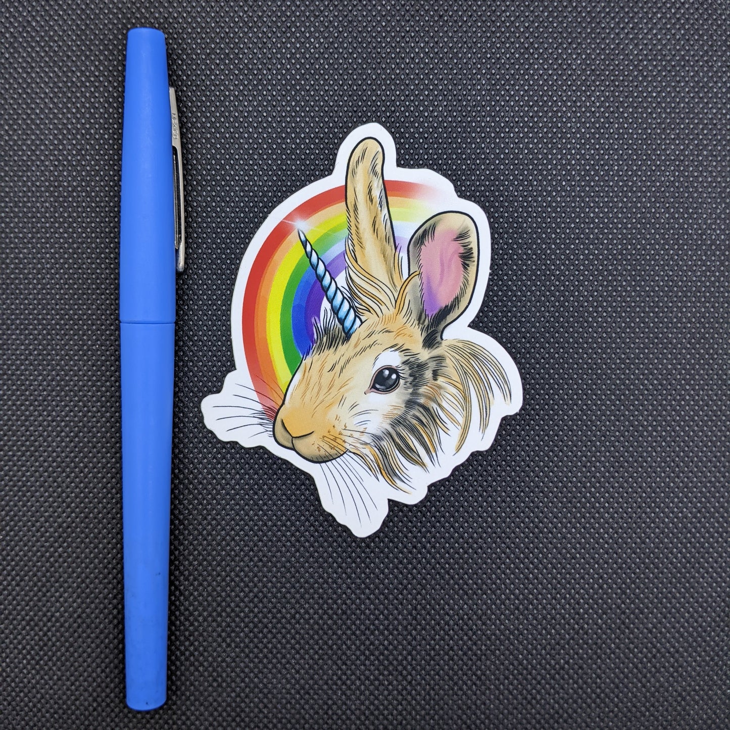 Rainbow Unicorn Bunny Sticker