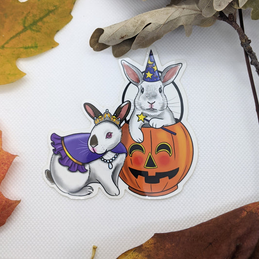 Duchess and Merlin Halloween Sticker